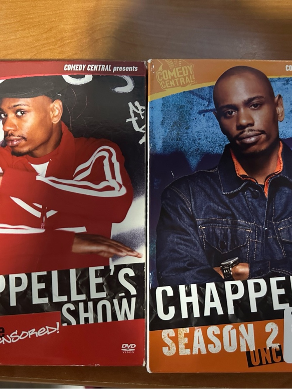 Chappelle's Show DVD Set season 1 and 2- Red and Blue Cover Art